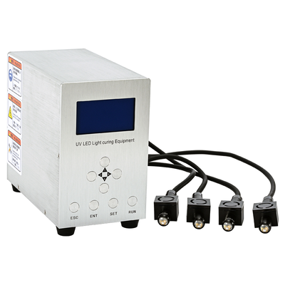 Multi Channel UV LED Spot Curing System 4CH 365nm 395nm Simultaneous Cure for Small Parts Adhesive