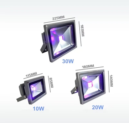 RoHS Certificate Blacklight LED Flood Light 405nm 500mm Emitting Distance