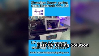 Fast UV Curing Conveyor System Energy Saving